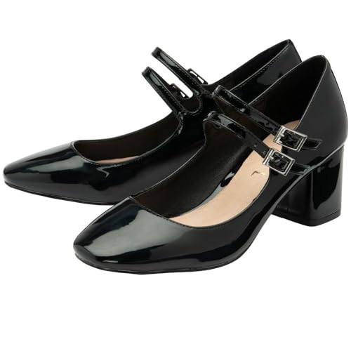 Gola Ravel Women's Howth Mary Jane Shoes Black Patent 93
