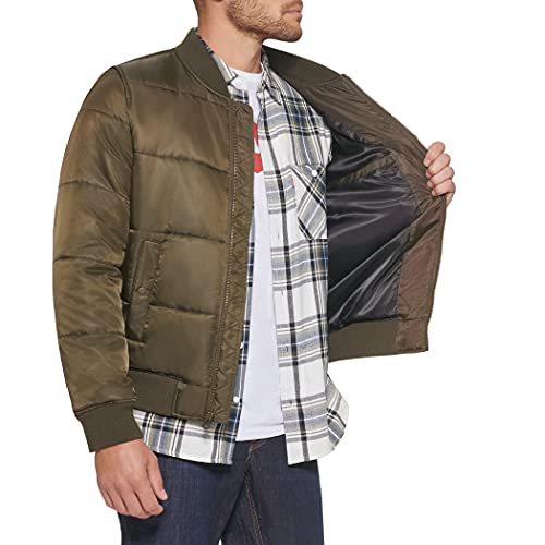 Image of Levi's mens Levi's Men's Quilted Puffer Bomber Jacket