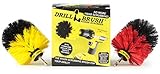 Spin Brush Cleaning Kit - Drill Brush - Concrete, Brick, Fireplace, Stone - Bird Bath - Garden Statuary - Bathroom Accessories - Soap Scum, Hard Water, Mineral, Calcium, Rust Stains and Discoloration
