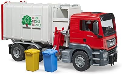 bruder Man TGS Side Loading Garbage Truck (3761, Multicolour)