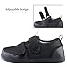 Imagen de Hsyooes Zapatos Diabéticos Mujer Zapatos Ortopédica Hombre Zapatillas de estar por casa Ensanchar Respirable Ajustable Artritis Edema Zapatos hinchados Negro-A 41EU