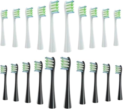20 �̃u���V�w�b�h�����p Oclean X/X PRO/Z1 �u���V�����\�A���u���V�_�炩����(10 White 10 Black)