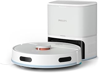 Philips Robot Aspirador Serie 2000-2700 Pa de Succión, Navegación Láser, App Homerun, Estación de Autovacío, 130 Minutos de Tiempo de Funcionamiento, Modo Alfombras (XU2100/20)