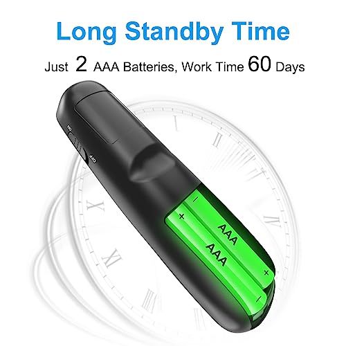 wireless presentation clicker powerpoint presenter remote  usb type c clicker with red laser pointer long range ppt control -power point google slide advancer for mac laptop pc computer keynote