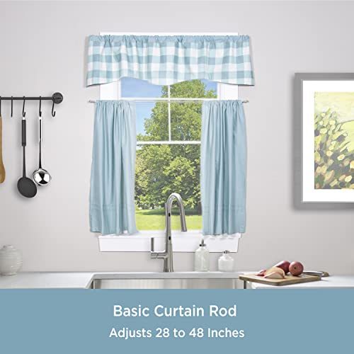 Kenney 514 Single Curtain Rod, 28 To 48-Inch, Espresso #TOP1