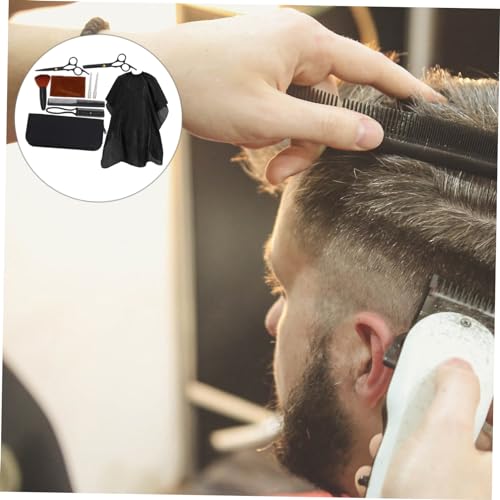 Ciseaux de coiffeur inoxydable Healeved ensemble plat et effileur