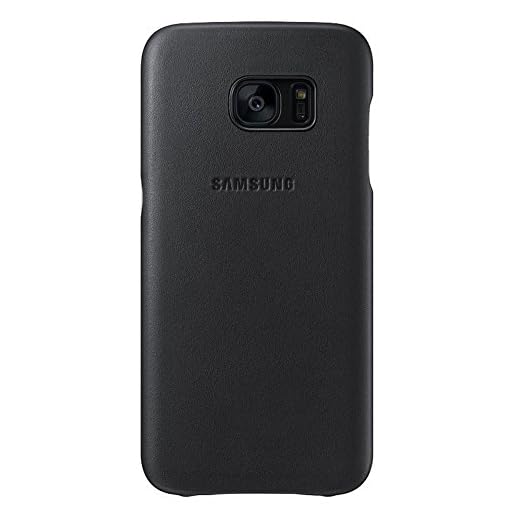 SAMSUNG Leather Cover - Funda Galaxy S7 Edge, Color Negro