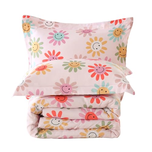 Yibeizi Floral Comforter Set for Girls