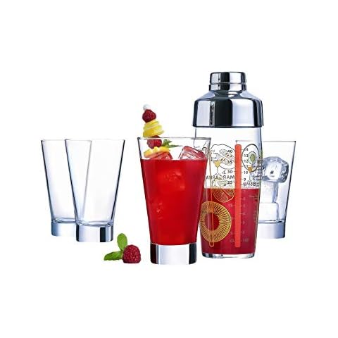 Luminarc Shetland Cocktail Glass Set with Shaker Cover