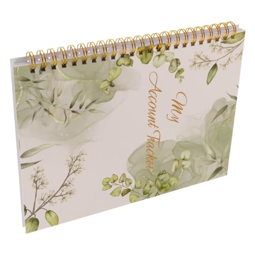 ROMISBABA Libro de Registro de Cheques Papel para Contabilidad Personal y Empresarial Cuaderno de Control Financiero Diseño de Hojas para Ingresos y Gastos Tamaño Compacto para Oficina y