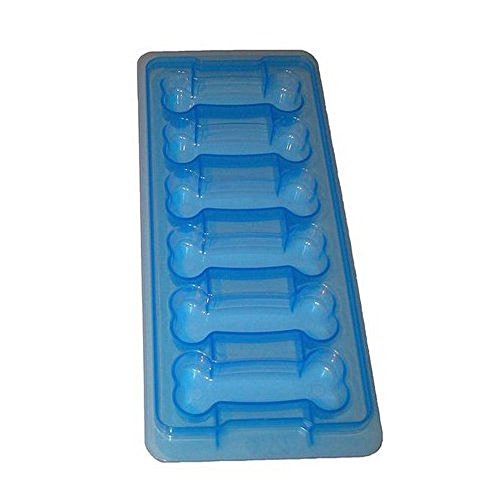 Home-X - Dog Bone Shaped Ice Cube Tray, Easy-Release, Food Grade, Large Ice Cube Tray Makes 6 Cubes Per Use, Stackable Design is Durable and Dishwasher Safe (Large Bones)