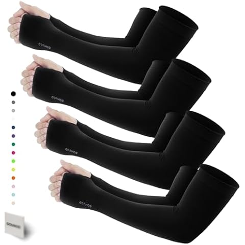 GOUNOD Gardening Sleeves to Cover Arms for Women with Thumb Holes-Sun Protection SPF Cooling Driving UV Blocking Cover