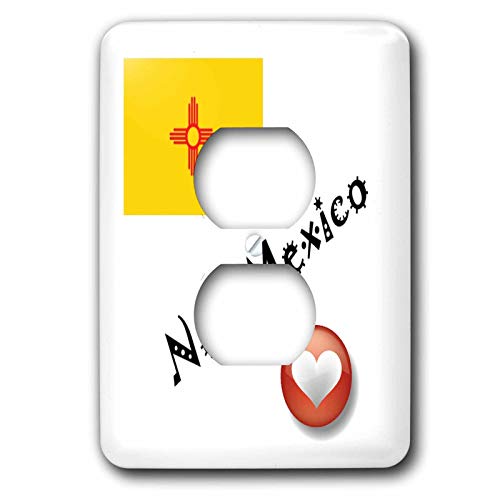Plaque de finition double prise multicolore 3dRose LSP_7199_6 - 2
