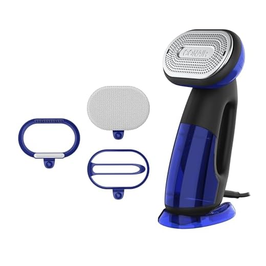 Conair 2-in-1 Handheld Steamer and Iron for Clothes, Turbo ExtremeSteam 1875W Garment Steamer and Clothing Iron,Black / Blue