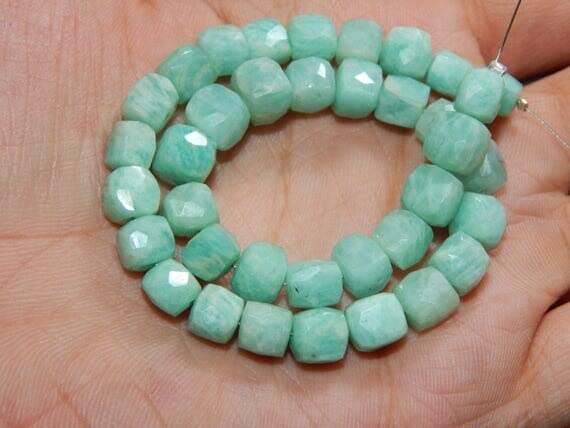 Perles de chrysoprase naturelle rondelle facettée LKBEADS pour création de bijoux