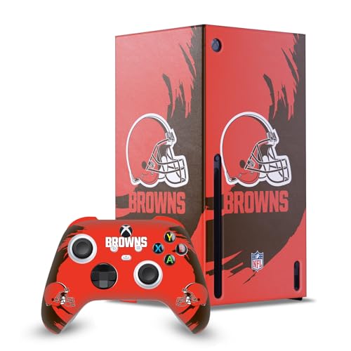 Skin Xbox Series X NFL Cleveland Browns pour habiller votre salon les soirs de match