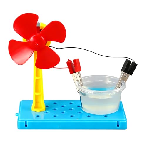 Generador educativo de agua salada que mejora el aprendizaje de los estudiantes, enseñanza en física y conceptos de energía limpia, ventilador de agua salada