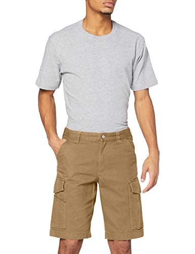 Carhartt mens 11" Rugged Flex Rigby Cargo Shorts, Dark Khaki, 36 Regular US