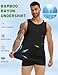 Idtswch Mens Tall Undershirt Sleeveless Lightweight & Breathable Black 3XL(1 Pack)