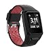 Produktbild MCO Armband kompatibel Tom Tom,Silikon Uhrenbänder für Tomtom Runner 3 Armband/Runner 2/Spark 3/Adventurer/Golfer 2 (Schwarz&rot)