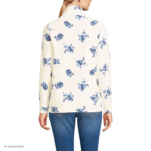 Image of Lands' End Women's Fleece Quarter Zip Pullover