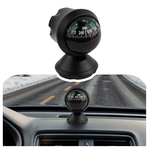 Adjustible Ball Compass for Car Dashboard,2026 Upgraded Night Vision Car