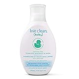Live Clean Baby Tearless Shampoo & Wash, Perfume Free, 300 mL