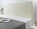 AQIGR Husse/Bezug Bettkopfteil Bett Kopfteil Bezug 150/180/200cm Staubdichte Dehnbare Kopfteilbezug Verdicken Gesteppt Elastische Einfarbig Baumwolle Einfarbig (Color : Off-White, Size : 180CM/71in)