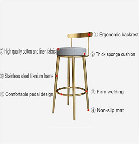 Tabouret de bar fort et durable supportant 150kg pour le comptoir - 4