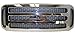 05-07 FORD SUPER DUTY PICKUP F250 F350 F450 F550 GRILLE CHROME WITH GRAY HONEY COMB INSERT
