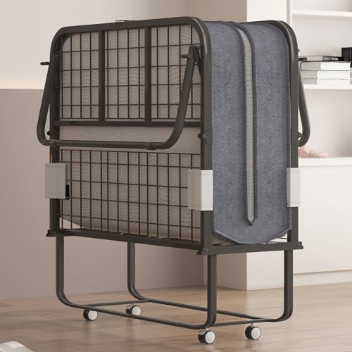 ZAFLY Folding Bed with Memory Foam Mattress