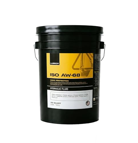 LUBECH ISO AW-68 Hydraulic Fluid 5 Gallon (20 Quart) Pail - Anti-Wear Hydraulic Oil ISO VG 68, DIN 51524 Part 2, Eaton Vickers I-286-S M-2950-S, Parker Denison HF-0 HF-1 HF-2, Industrial Use