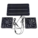 【Design impermeabile】Dotato di una copertura protettiva in metallo a doppio strato, questo ventilatore è progettato per resistere agli urti e funzionare in modo affidabile in ambienti esterni. Il suo design impermeabile previene i cortocircuiti causati dall'acqua piovana, durata e longevità.