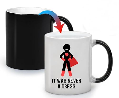 MZVO It Was Never A Dress Color Changing Mug,Heat Sensitive Coffee Cup 11 Ounce