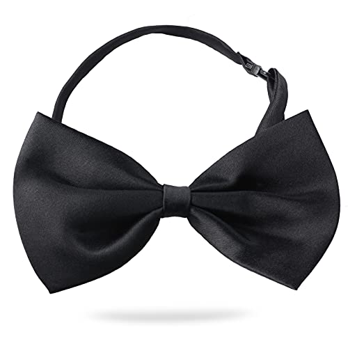 Yewong 2 Pieces Pet Formal Accessories Set - Pet Top Hat With Pet Formal Necktie/Bowtie Birthday Party Gradation Halloween Costumes Accessories For Dog Cat (Black-A) #TOP2