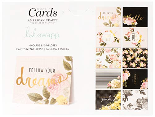 Heidi Swapp Cards/Envs A2 40/Box Hs Floral #TOP1