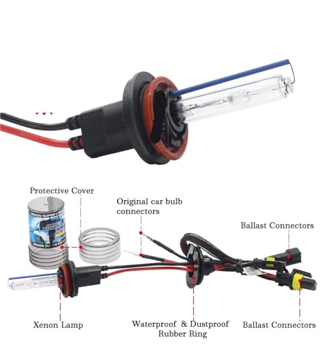 Kit phares de voiture xénon 9006 HB4 8000K avec antibrouillard 55W - 2