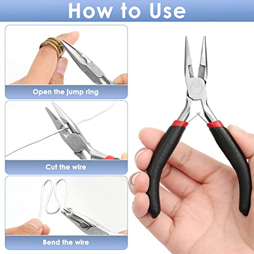 Billbotk Needle Nose Pliers For Jewelry Making, Long Nose Craft Pliers, Needlenose Pliers For Jewelry Making - Image 2