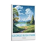 George Bush Park Texas, Vintage-Reiseposter, 40 x 60 cm, 