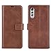 Kezaizhe Klapphülle für LG Velvet Hüllen PU Leder Wallet Schutzhülle Schutz Mobiltelefon Flip Back Cover für Velvet LG Velvet 5G 4G LTE Tasche Handy Zubehör (Brown) Wallet günstig Kaufen-Kezaizhe Klapphülle für LG Velvet Hüllen PU Leder Wallet Schutzhülle Schutz Mobiltelefon Flip Back Cover für Velvet LG Velvet 5G 4G LTE Tasche Handy Zubehör (Brown)