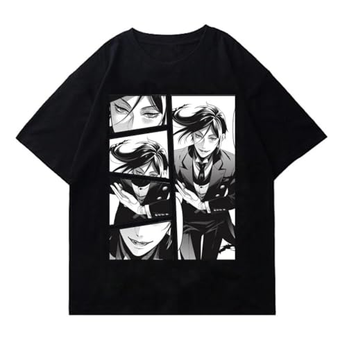 WPDJOCJH Kuroshitsuji T Shirt Men Black XL