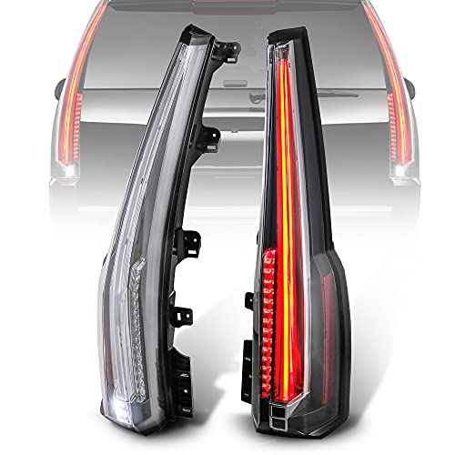 Mostplus Led Tail Lights Assembly Rear Lamp Compatible With Chevrolet Chevy Tahoe Suburban 2015 2016 2017 2018 2019 2020 | Set Of 2 (Transparent) #TOP13