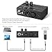 LiNKFOR MA400 Headphone Amplifier for XLR Microphone & Audio Signal with Volume Controls, 6.35mm & 3.5mm Headphone Outputs, Portable with 12V Power Supply