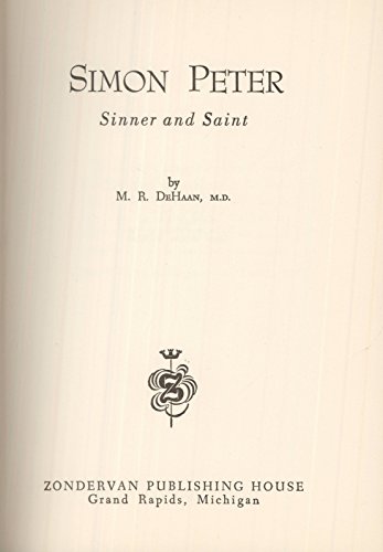 Simon Peter: Sinner and Saint B0006ATXEI Book Cover