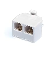 Vista 9 de THE CIMPLE CO Adaptador de pared para teléfono con conector dúplex – 2 unidades, blanco – Divisor de teléfono de 2 vías (2 líneas) adaptador RJ11