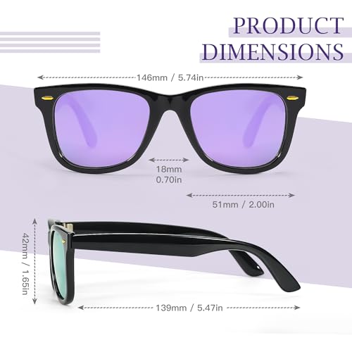 Image of SIPHEW Polarized Sunglasses for Women & Men - UV400 Mirrored Eyewear | Designer Unisex Fashion Sun Glasses w /Medium Fit,Suitable for Any Face Shape,Beach,Everyday Wear