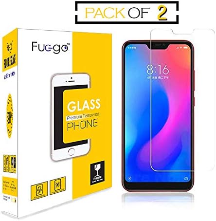 Fuego Tempered Glass Screen Protector for MI Note6/ Note 6Pro Full Screen Coverage(Except Edges) Pack of 2