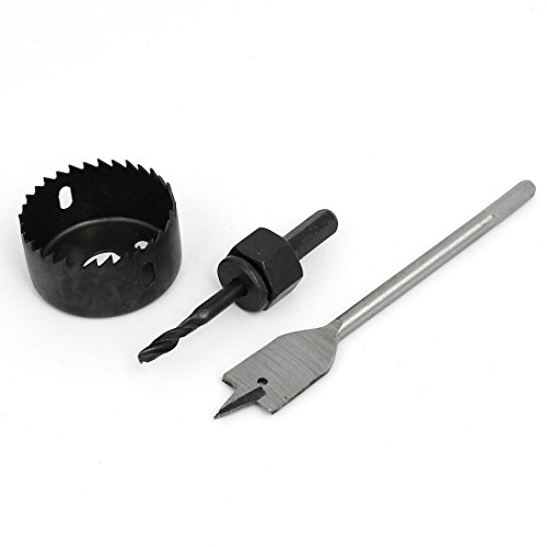 Juego de tres sierras de corona 53 mm y accesorios miniatura 4