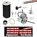 Carburetor Carb and Fuel Valve Petcock + Lever + Air Filter Foam + Intake Manifold For YAMAHA Grizzly 660 YFM660 2002-2008