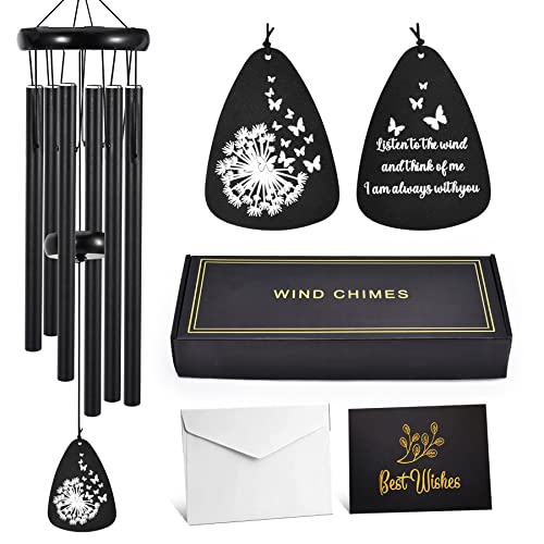 Wind Chimes For Loss Of Loved One, 32 Inch Butterfly Memorial Wind Chimes For Loved Ones Lost In Memory Wind Chimes For Outside Bereavement Sympathy Memorial Gifts #TOP4